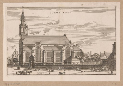 View of the Zuiderkerk in Amsterdam