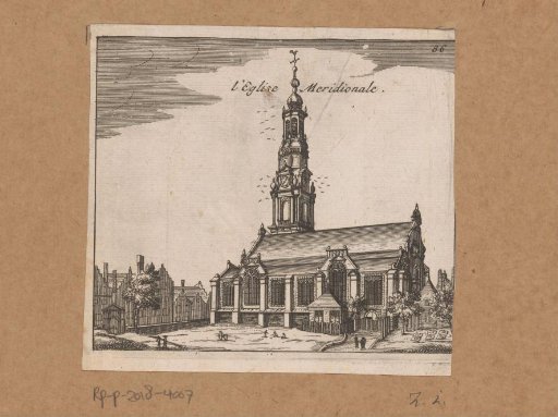View of the Zuiderkerk in Amsterdam