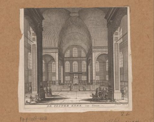 View of the interior of the Oosterkerk in Amsterdam