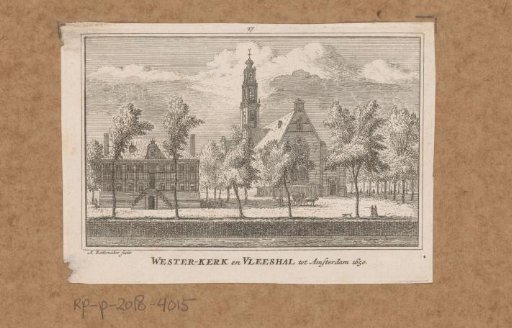 View of the Westerkerk and Westerhal in Amsterdam, 1650