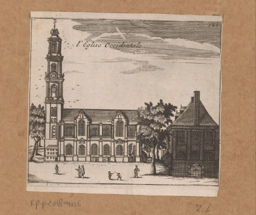 View of the Westerkerk in Amsterdam