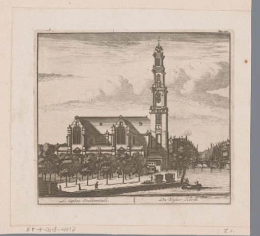 View of the Westerkerk in Amsterdam