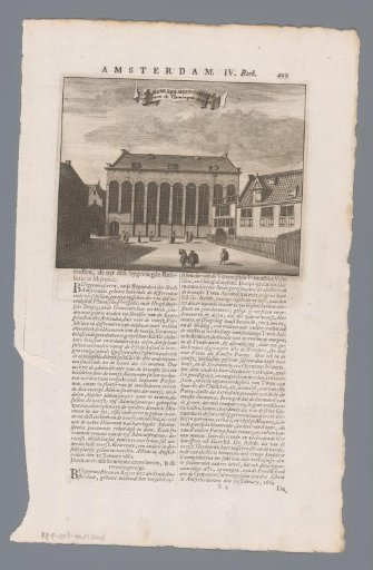 View of the Mennonite Church 'Bij 't Lam' in Amsterdam