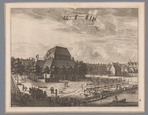View of the Amstel Church in Amsterdam