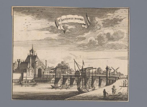View of the Second Sint-Antonies Gate in Amsterdam