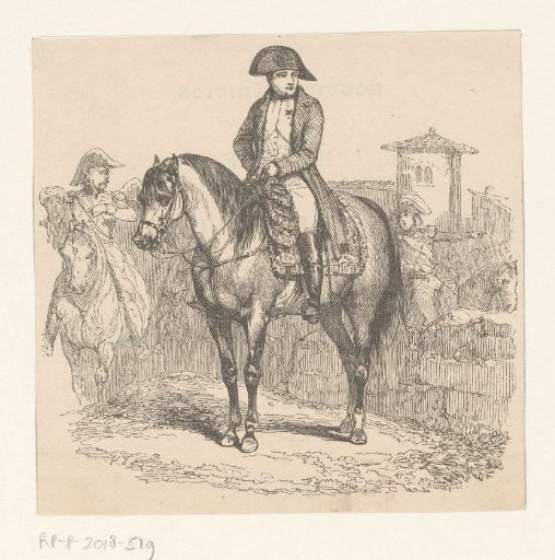 Napoleon on horseback, ca. 1800