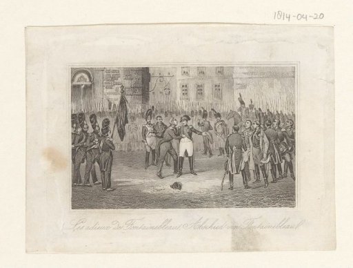 Napoleon Takes Leave at Fontainebleau, 1814