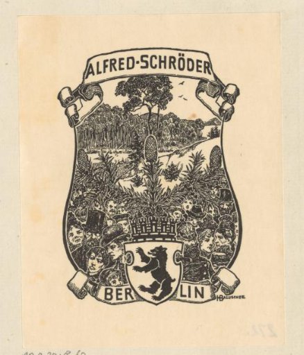 Ex libris of Alfred Schröder