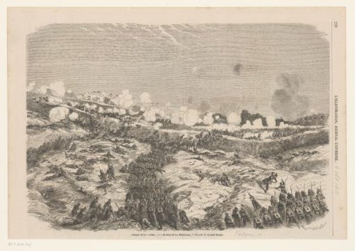 Attack by the troops of Joseph Édouard de La Motte-Rouge, 1855