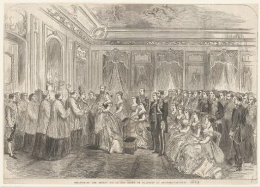 Baptism of Prince Baudouin, 1869