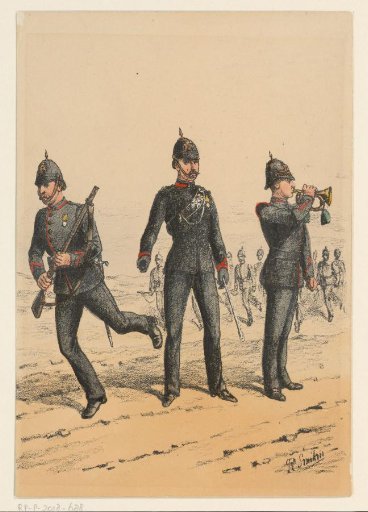 Three British soldiers