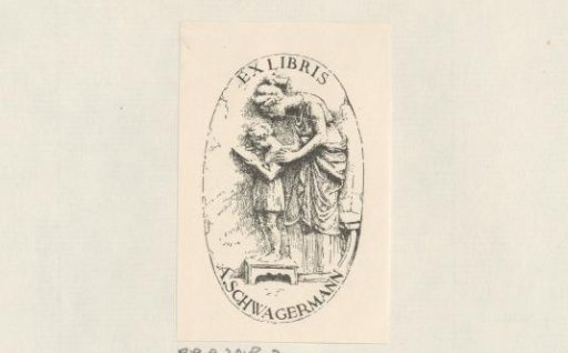 Ex libris of A. Schwagermann