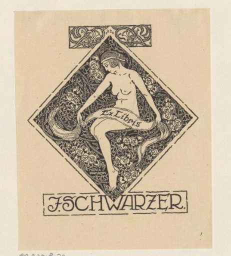 Ex libris of J. Schwarzer