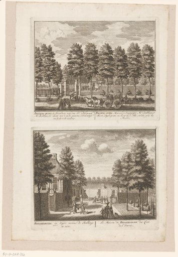 Two views of the estate Reigersburg