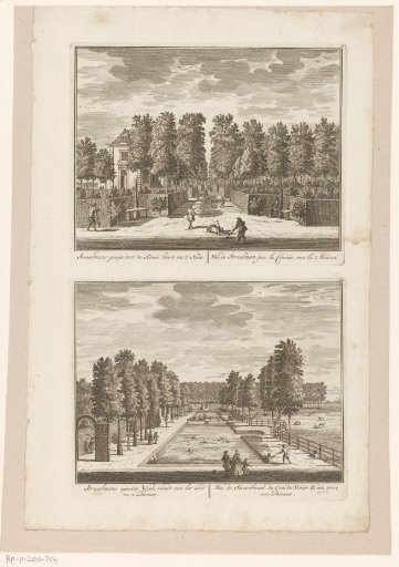 Two views at the estate Oosterzicht