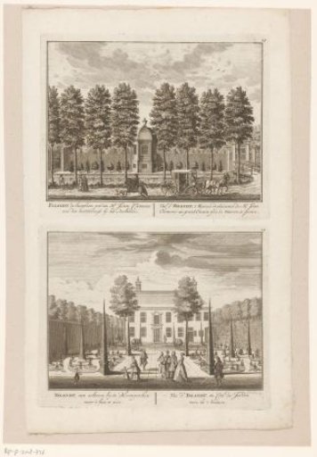 Two views of the estate IJsland