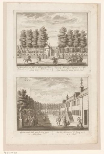 Two views of the estate of the widow of Floris Koopman