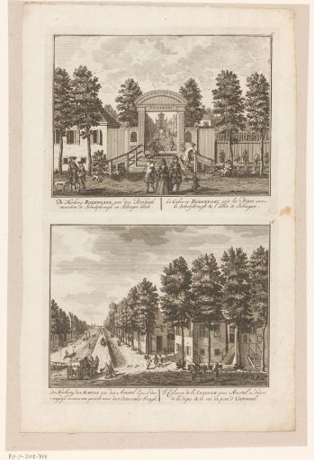 View of the inn Rozendael and view of the inn de Schulp
