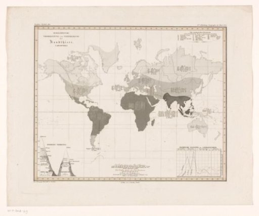 World map showing the density of predators per area