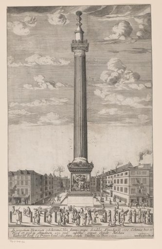 View of the 'Monument to the Great Fire of London'