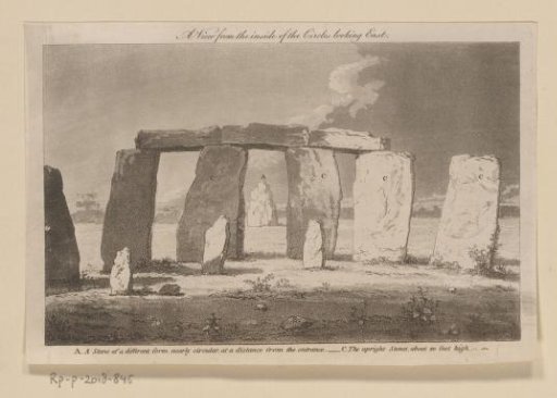 View from inside Stonehenge towards the east