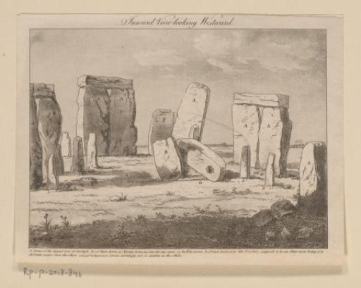 View from inside Stonehenge towards the west