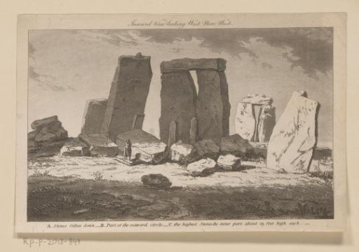 View from inside Stonehenge towards the northwest