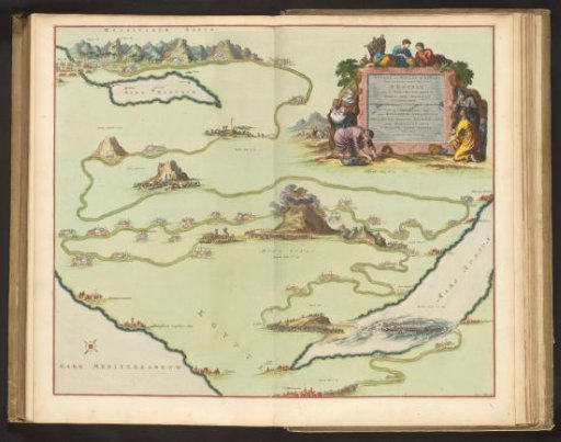 Map of the journey of the Israelites