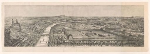 View of the Exposition Universelle of 1878 in Paris, the seventh world exhibition