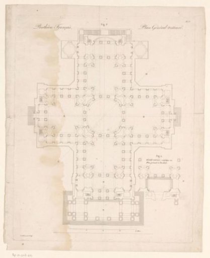 Plan of the Panthéon in Paris