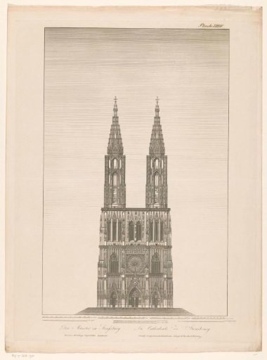 Front View of the Cathedral of Strasbourg