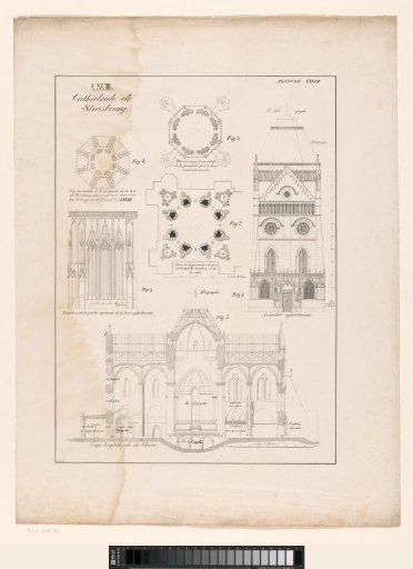 Various Views and Sections of the Cathedral of Strasbourg