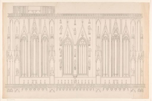 View of a Side of the Cathedral of Strasbourg