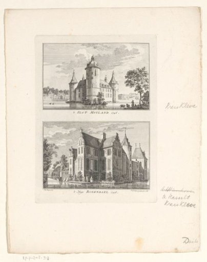 Castle Moyland and Huis Rosendal, 1746
