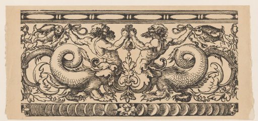 Ornament with Two Fighting Tritons