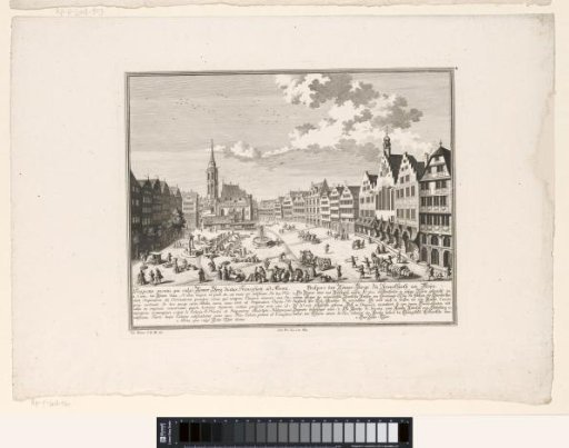 View of the Römerberg, at Frankfurt am Main
