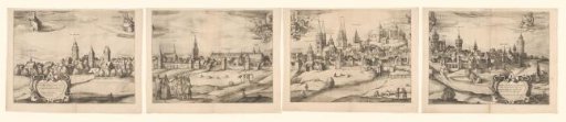 View of Nuremberg, consisting of four parts
