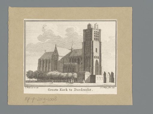 View of the Great Church of Dordrecht