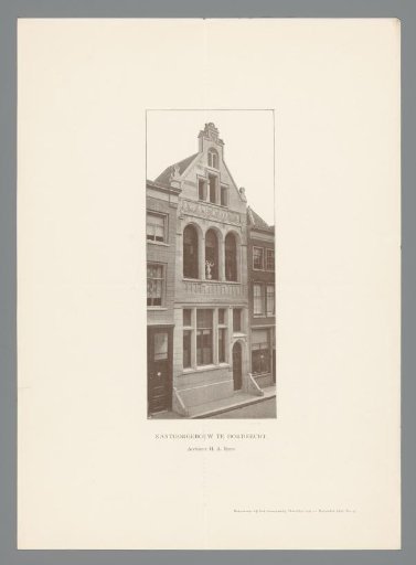 View of an Office Building on the Groenmarkt in Dordrecht