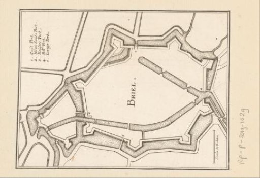 Fortress plan of Brielle