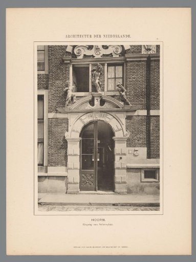 View of the Doorway of the Sint-Jorisdoelen in Hoorn