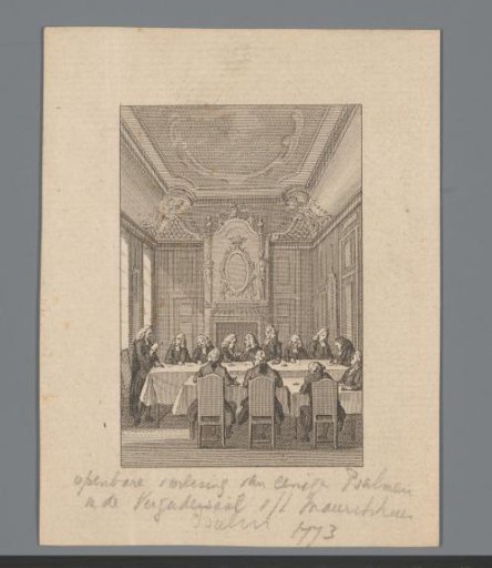 Reading of Psalms in the Mauritshuis, 1777