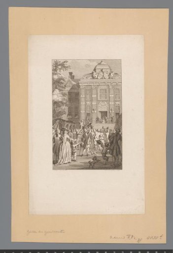 William V Presents Himself as a Knight of the Order of the Garter on the Terrace of Huis ten Bosch, 1752