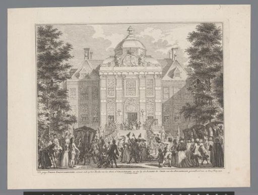 William V presents himself as Knight of the Garter, 1752