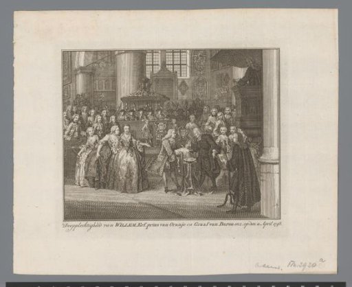 Baptism of Prince William V, 1748