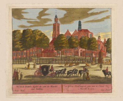 View of the Great Church in The Hague