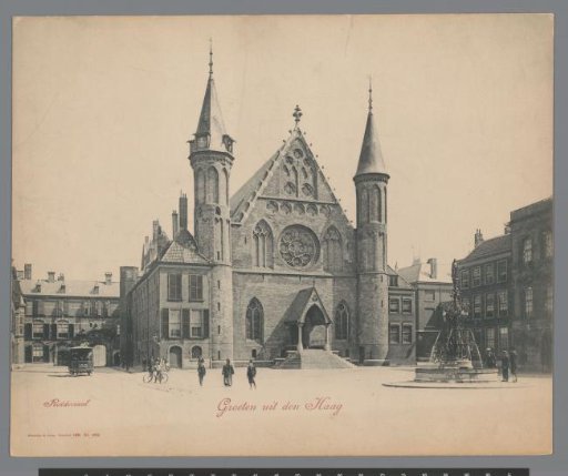 View of the Ridderzaal in The Hague