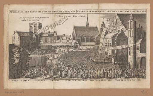 The beheading of Johan van Oldenbarnevelt, 1619
