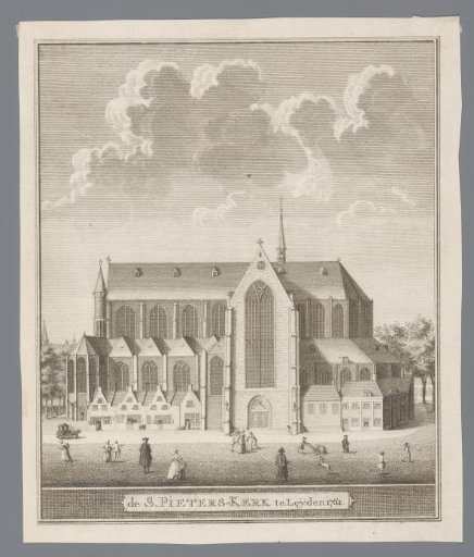 View of the Pieterskerk in Leiden