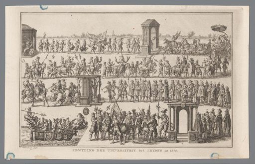Parade at the inauguration of the University of Leiden, 1575